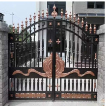 Popular modern design home wrought iron gate design